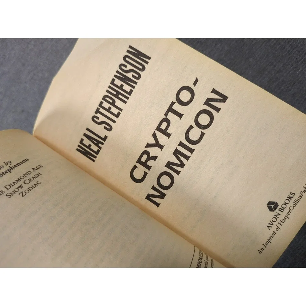Cryptonomicon‎ Neal Stephenson Frist Avon Books Paperback Edition Nov. 2002 VTG